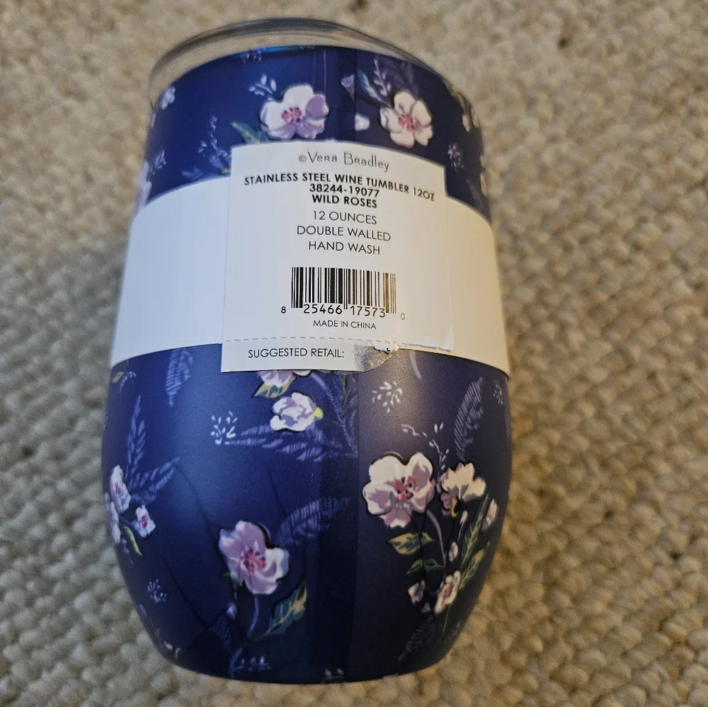 Vera Bradley Stainless Steel Wine Tumbler NWT - Picture 6 of 9